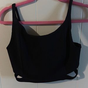 Black crop top